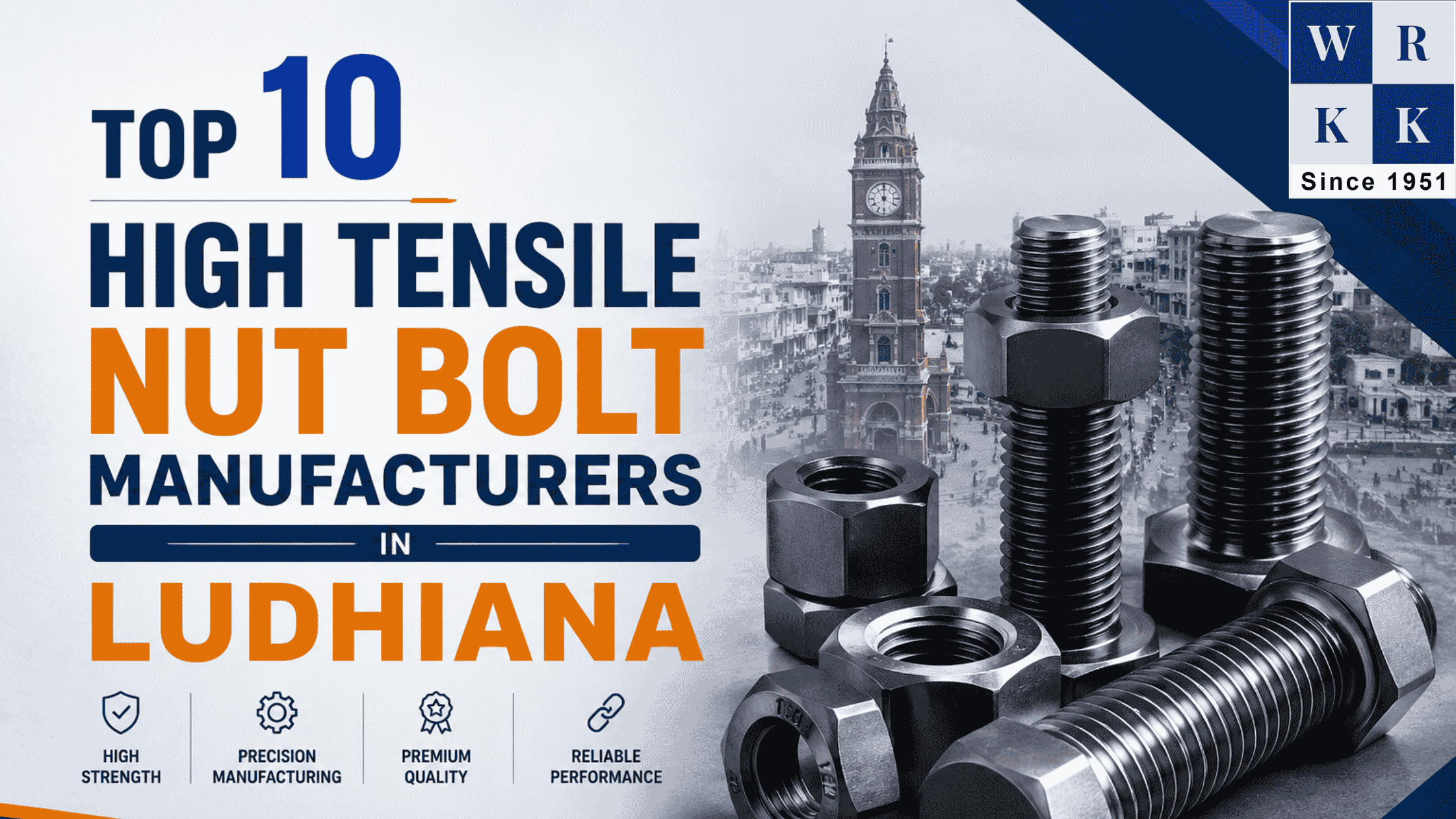 Top 10 High Tensile Nut Bolt Manufacturers in Ludhiana